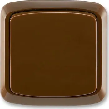 Stavebniny Tlačítko ABB TANGO bez kontrolky komplet hnědé