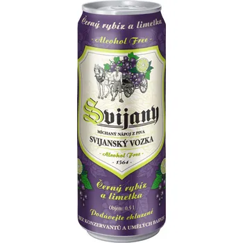 Pivo Pivovar Svijany Svijanský Vozka černý rybíz/limetka 0,5 l plech