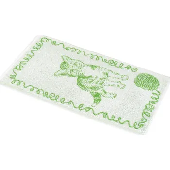 Ručník Ručník zelený, Kotě s klubíčkem 30x50 cm (Ručník kočka, ručník s kočkou)