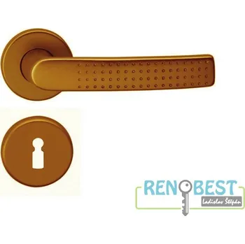 Dveřní kování AC-T Dveřní kování ROSA R hliník PK různé barvy Provedení: pro klíč - BB, Povrchová úprava: hliník F9, Barva: ocel