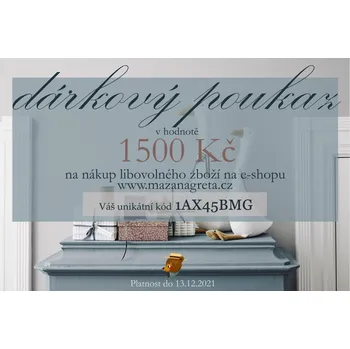 Dárkový potravinový koš Mazaná Gréta Dárkový poukaz / Gift Voucher Hodnota: 1.000 Kč