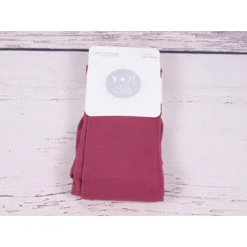 Dívčí oblečení Punčocháčky punčocháče punčošky YO RA33 jednobarevné vínové velikost oblečení - děti: 140/146