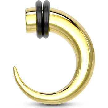 Piercing Šperky4U Zlacený ocelový expandér "hák" - EP1032GD-05