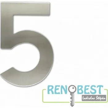 SATOS Číslice "5" fasádní 150mm NEREZ Povrchová úprava: nerez, Délka: 150 mm