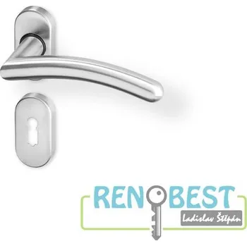 Dveřní kování AC-T Dveřní kování HEDA R OV nerez PK Provedení: pro vložku - PZ, Povrchová úprava: nerez