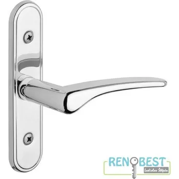 Dveřní kování ROSTEX Klika a štít balkonový IDEAL Povrchová úprava: titan