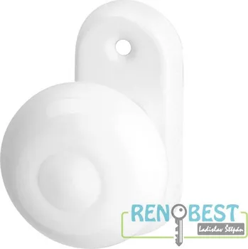 Dveřní kování AC-T Koule na dveře ACT lak na OV rozetě bílá Provedení: pevná, Povrchová úprava: lakovaná