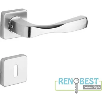 Dveřní kování ROSTEX Dveřní kování MANDELO/H Provedení: pro klíč - BB, Povrchová úprava: nerez mat