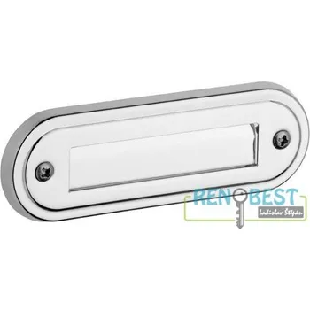 Dveřní kování Jmenovka oblá ROSTEX Povrchová úprava: nerez mat