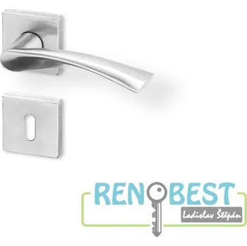 AC-T Dveřní kování EURA R HR PullBloc black nerez PK Provedení: R WC, Varianta: Povrchová úprava: Nerez; Typ klíče: WC, Varianty: PullBloc