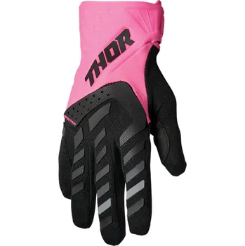 Moto rukavice Dámské motokrosové rukavice THOR SPECTRUM FLO PINK/BLACK (Motokrosové a enduro oblečení, vybavení, doplňky)