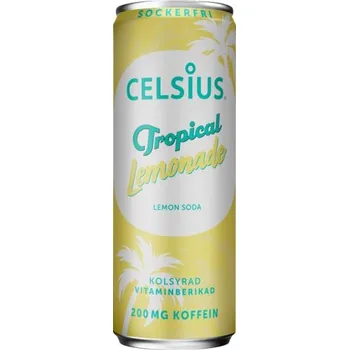 Spalovač tuku CELSIUS Energy Drink Tropical Lemonade 355 ml lemon soda