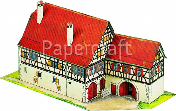 Papírový model - Selské stavení Tamm (72596) - 107000069