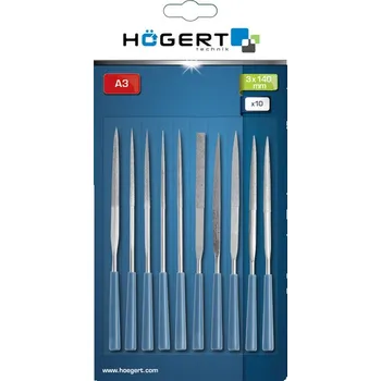 Sada nářadí Sada pilníků HOGERT HT3B809 10 ks