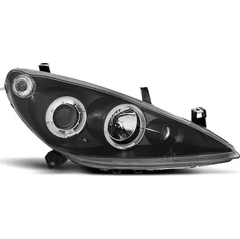 Přední světlomet TUNING-TEC Přední světla Peugeot 307 01-05 Angel Eyes - černé