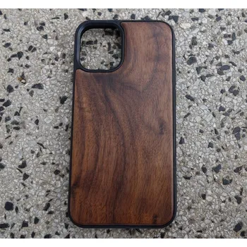 Motýlek Blingstar Dřevěné pouzdro na mobil iPhone 12 (Obal, Kryt) Walnut