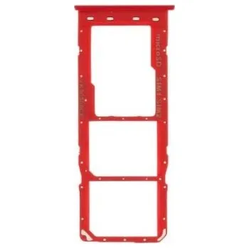 Samsung Galaxy A12 (A125F) SIM tray červený, držák, šuplík