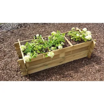 Vyvýšený záhon Truhlík pro pěstování bylinek 140x60 cm (Květináč na bylinky nebo zeleninu)