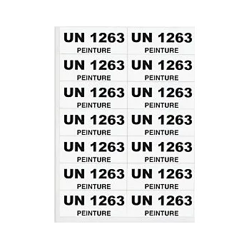 Samolepící etiketa Štítek pro tisk UN kódu - Balení po 0 ks