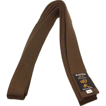 Pásek na kimono KAITEN HNĚDÝ PÁS EXTRA ŠIROKÝ NA KIMONO KARATE- BAVLNA Délka: 250