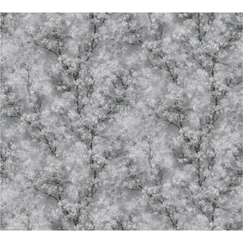 Tapeta A.S. Création | Vliesová tapeta na zeď Ampir 37542-1 | 1,06 x 10,05 m | bílá, černá, metalická, šedá + Bílá, černá, metalická, šedá vliesová tapeta na stěnu 375421 v rozměru 1,06 x 10,05 m