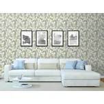 DIMEX | Vliesová tapeta na zeď Dimex Line WP-240-02 | 0,75 x 10 m | zelená, černá, bílá + Vliesová tapeta na zeď Dimex Line WP24101 v rozměru 0,75 x 10 m