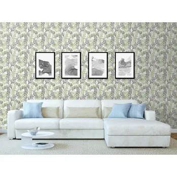 Tapeta DIMEX | Vliesová tapeta na zeď Dimex Line WP-240-02 | 0,75 x 10 m | zelená, černá, bílá + Vliesová tapeta na zeď Dimex Line WP24101 v rozměru 0,75 x 10 m