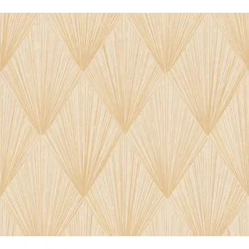 Tapeta A.S. Création | Vliesová tapeta na zeď Metropolitan Stories 2 37864-3 | 0,53 x 10,05 m | zlatá, béžová + Zlatá, béžová vliesová tapeta na stěnu 378643 v rozměru 0,53 x 10,05 m