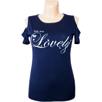 Dámské tričko Dámské tričko Lovely Barva: Tmavě modrá, Velikost: Univerzální