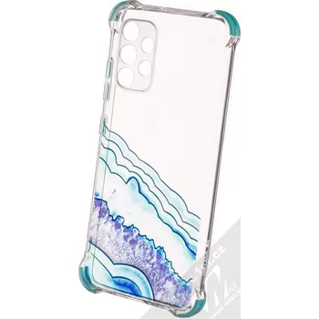 Pouzdro na mobilní telefon 1Mcz Trendy Vodomalba Anti-Shock Skinny TPU ochranný kryt pro Samsung Galaxy A32 průhledná modrá (transparent blue)