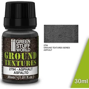Modelářská barva Green Stuff World: Ground Textures - Asphalt 30ml