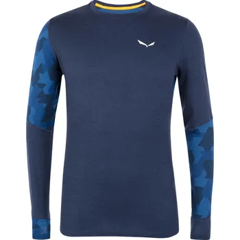 Pánské termo spodní prádlo Salewa Cristallo Warm AMR L/S Tee M navy blazer - S