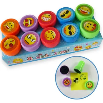 Dětské razítko DAALO Dětská razítka smajlíci - 10 ks