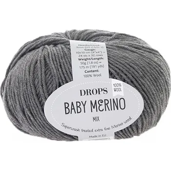 Příze Příze DROPS Baby merino mix 19 - šedá