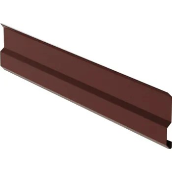 Plech Krycí lišta RŠ 100, 2 bm, Lakovaný pozink, Hnědá RAL 8017