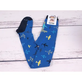 České punčocháče TREPON LETIŠTĚ modré s letadly velikost oblečení - děti: 92/98