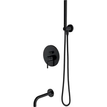 Vodovodní baterie Omnires Y SYSYW01BL Podomítkový vanový set, černá