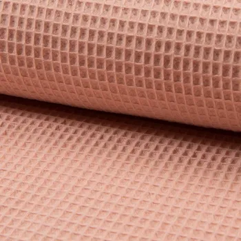 Bavlna vafle lososová světlá, š.145