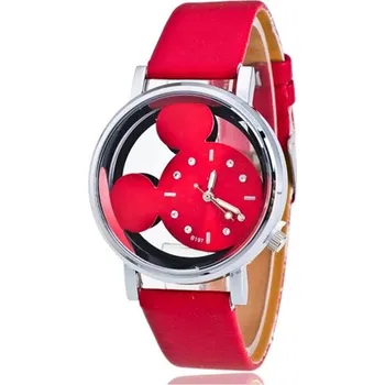 Prsten Mickey Mouse Mickey dětské náramkové hodinky Barvy: červená