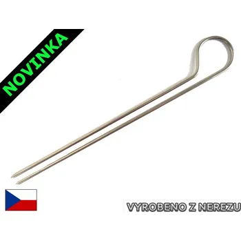 Příslušenství pro gril Šašliková jehla 25 cm - dvojitá 4 ks