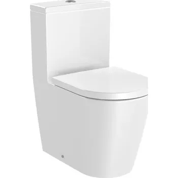 Klozet Compact Inspira Round - WC mísa kapotovaná kombi rimless, hluboké splachování, bez nádržky a sedátka A342529000