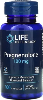 Přípravek na podporu paměti a spánku Life Extension Pregnenolone 100 mg 100 cps.