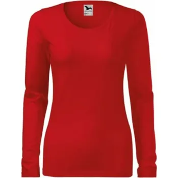 pracovní tričko Malfini Tričko MALFINI SLIM dámské dlouhý rukáv červená XS