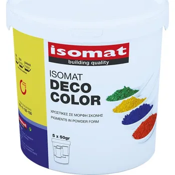 Barva na vlasy ISOMAT DECO COLOR Pigment v práškové formě pro barvení malt a betonu, cihlově červená, 250 g