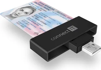 Čtečka magnetické karty connect IT CFF-3000-BK