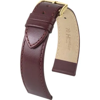 Řemínek na hodinky Kožený řemínek Hirsch Osiris M 03475160-1, červený, teletina, délka M, Quick Release - 14 mm