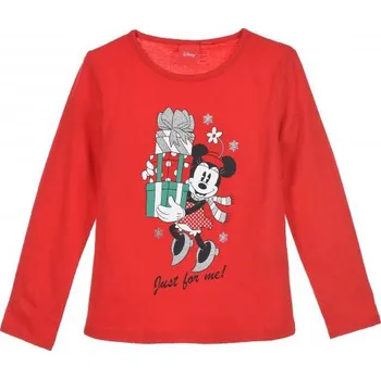 Dívčí oblečení SUN CITY Triko / tričko MINNIE vánoční červené, vel. 128