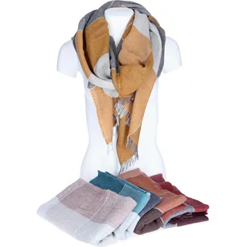 Šála Šála karo Italie barva: cihlová