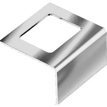 Stavební profil BP2 spojka k balkonové liště ACARA, nerez V2A, 75 mm, 1 ks