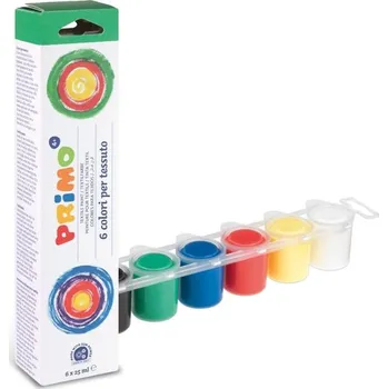 Speciální výtvarná barva Primo Barvy na textil 6x 25 ml